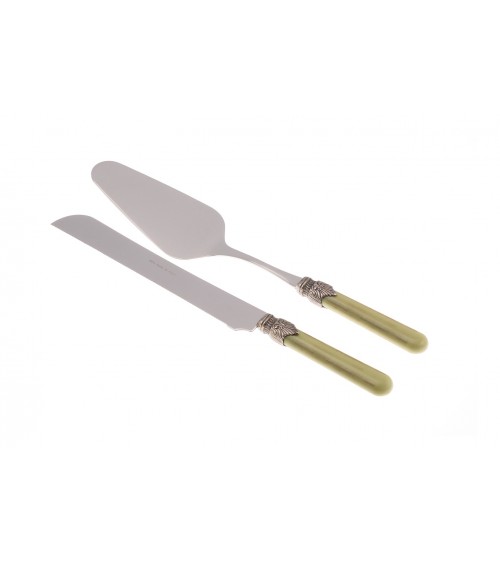 Couverts Vintage - Rivadossi - Acier Inoxydable - Set 2 Pièces Gateaux - 