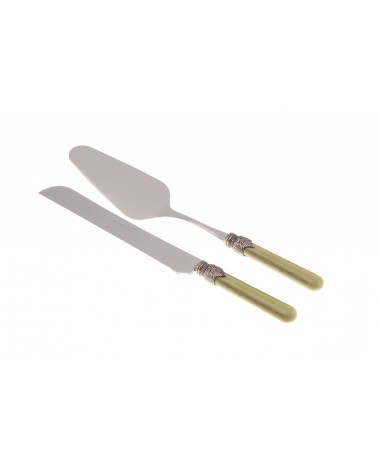Vintage Besteck - Rivadossi - Edelstahl - 2-teiliges Torten-Set - 