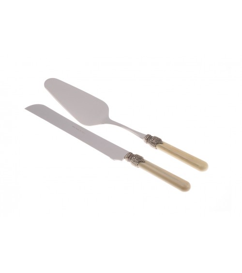Vintage Besteck - Rivadossi - Edelstahl - 2-teiliges Torten-Set - 