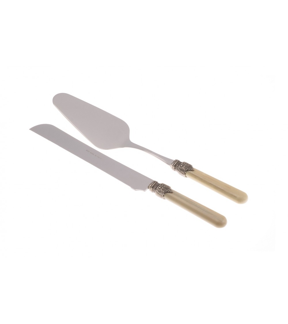 Vintage Besteck - Rivadossi - Edelstahl - 2-teiliges Torten-Set - 