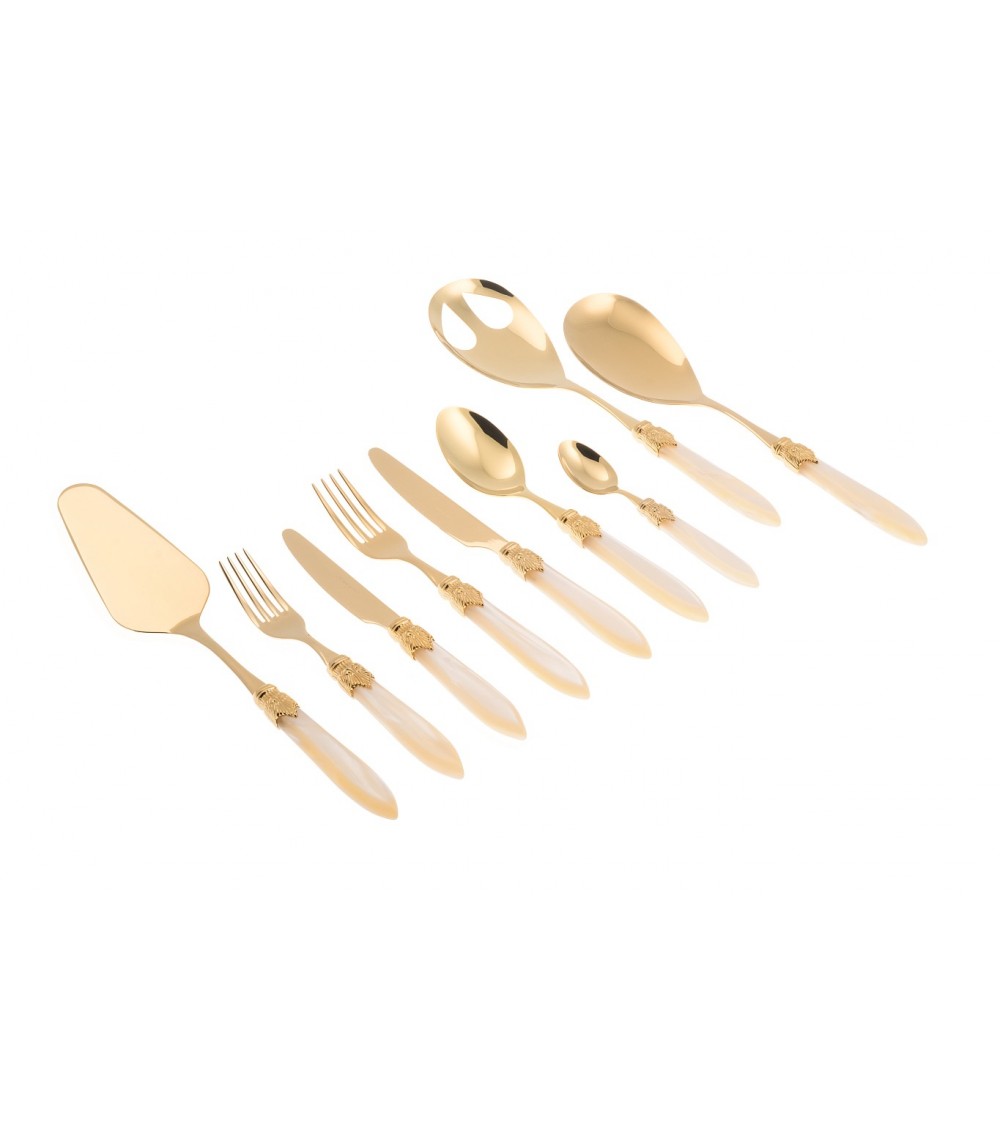 Posate Oro Pvd Rivadossi - Laura Oro Servizio 75pz - 
