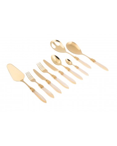 Gold-Pvd-Besteck Rivadossi - Laura Gold Service 75-teilig -