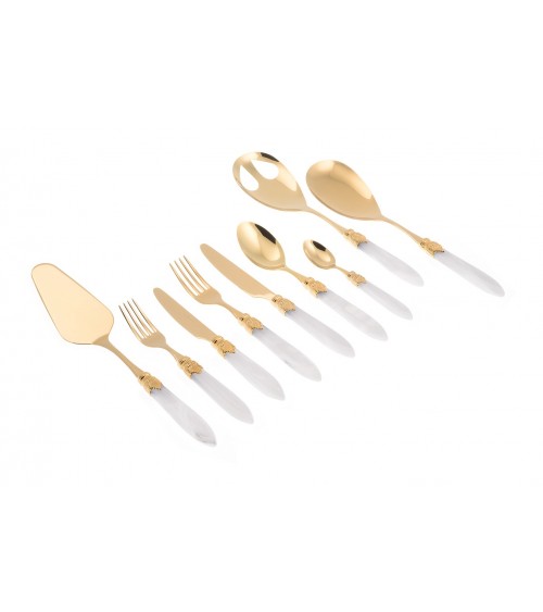 Posate Oro Pvd Rivadossi - Laura Oro Servizio 75pz - 