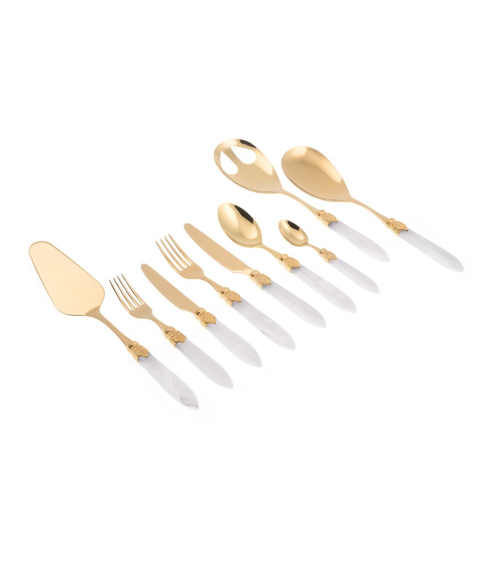 Posate Oro Pvd Rivadossi - Laura Oro Servizio 75pz - 