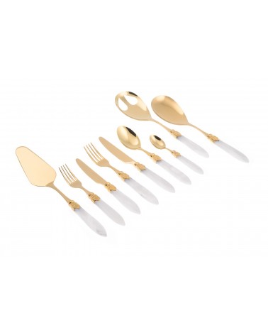 Posate Oro Pvd Rivadossi - Laura Oro Servizio 75pz - 