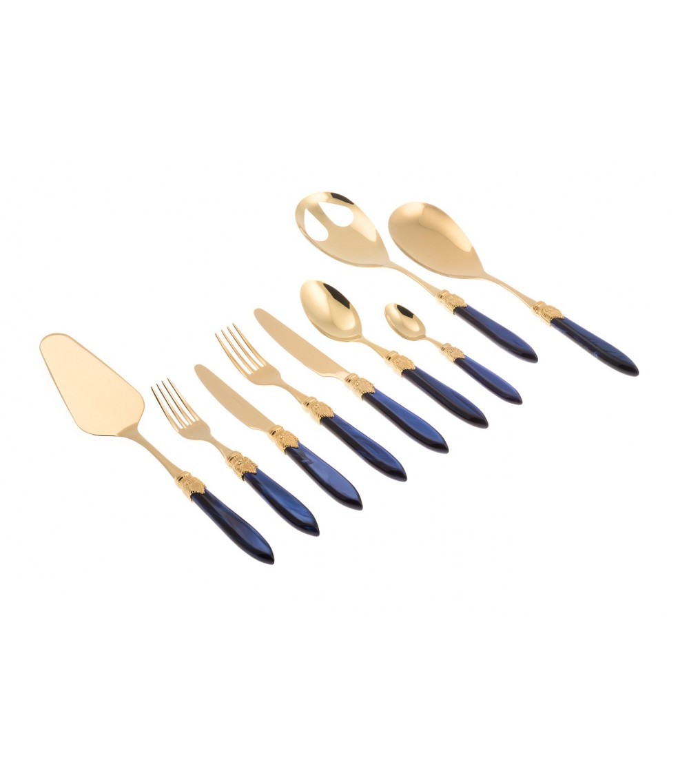 Gold-Pvd-Besteck Rivadossi - Laura Gold Service 75-teilig -