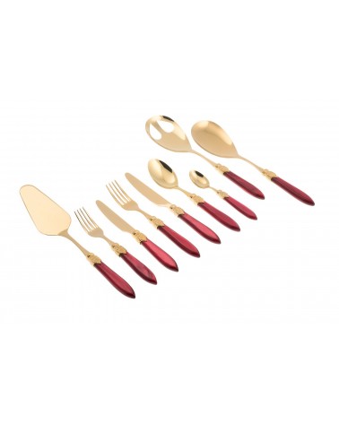 Couverts Rivadossi Gold Pvd - Service Laura Gold 75pcs - 