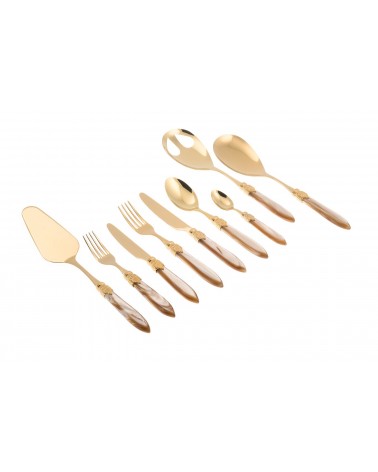 Couverts Rivadossi Gold Pvd - Service Laura Gold 75pcs - 
