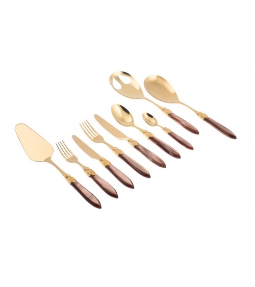 Posate Oro Pvd Rivadossi - Laura Oro Servizio 75pz - 