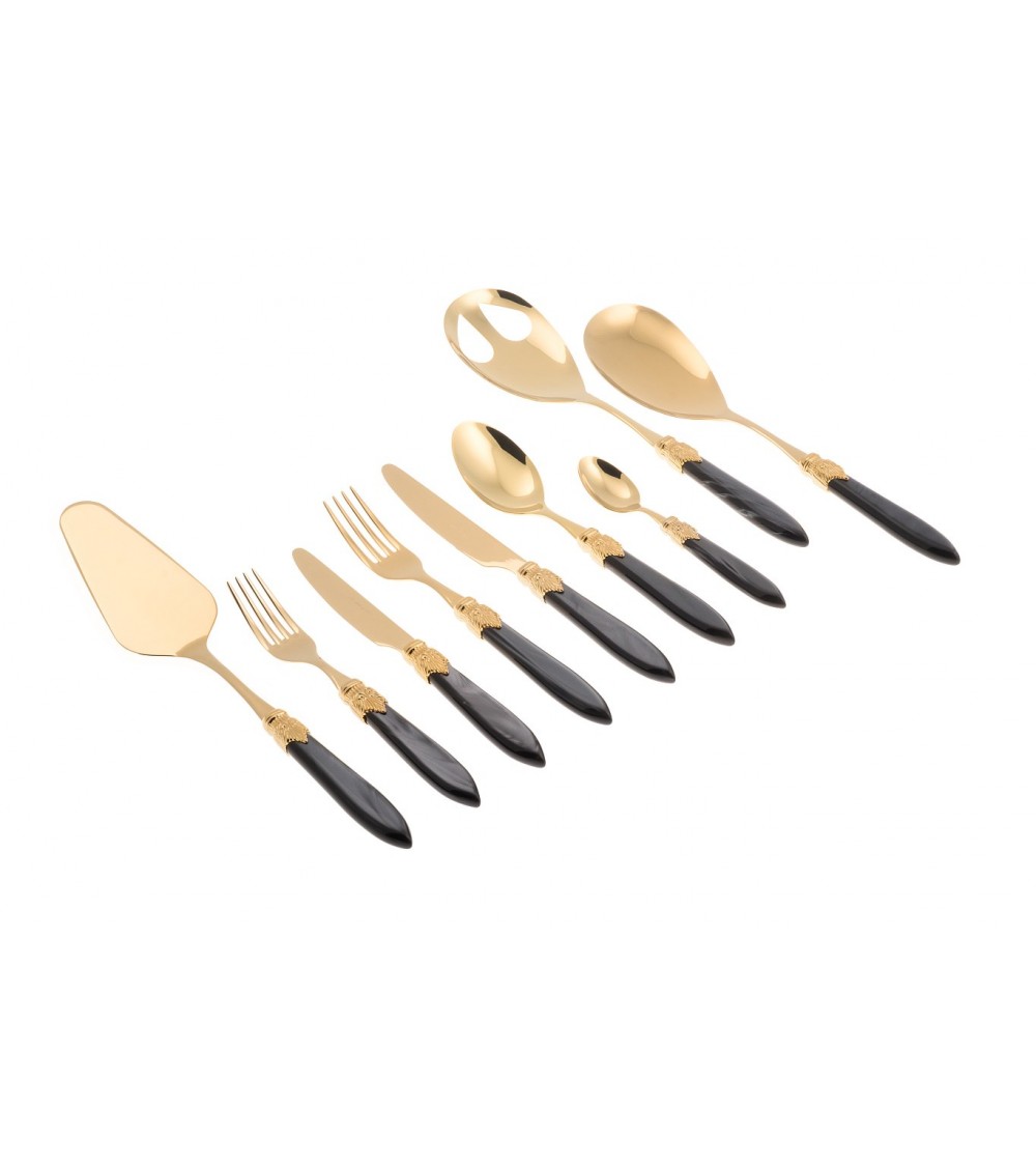 Posate Oro Pvd Rivadossi - Laura Oro Servizio 75pz - 