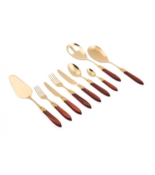 Couverts Rivadossi Gold Pvd - Service Laura Gold 75pcs - 