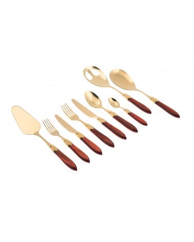 Couverts Rivadossi Gold Pvd - Service Laura Gold 75pcs - 