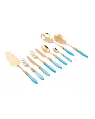 Gold-Pvd-Besteck Rivadossi - Laura Gold Service 75-teilig -