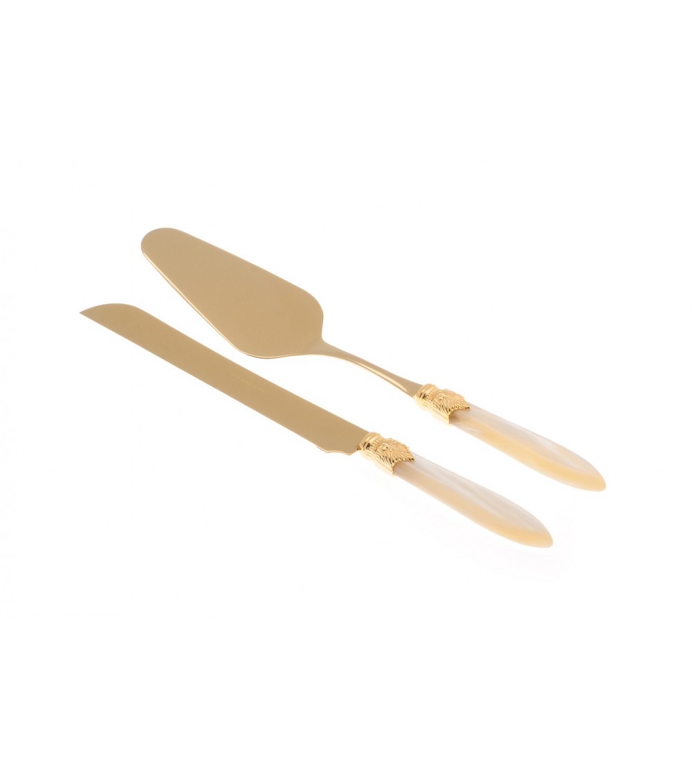 Laura Oro - Set 2pz Dolce - Coltello E Pala Torta - 
