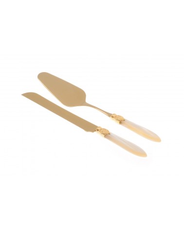 Laura Oro - Set 2pz Dolce - Coltello E Pala Torta - 