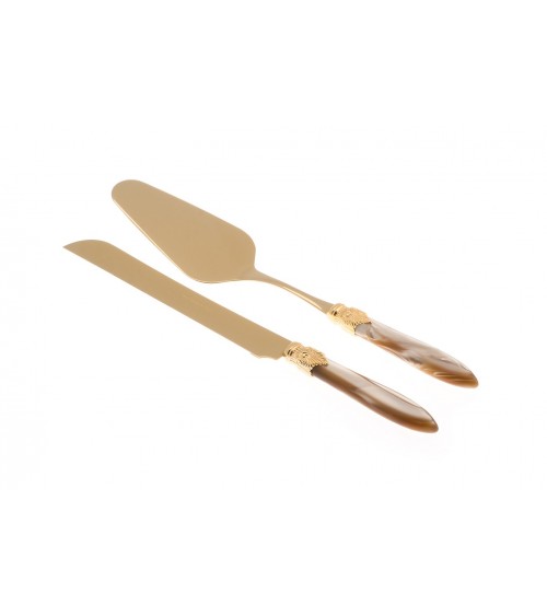 Laura Oro - Set 2pz Dolce - Coltello E Pala Torta - 