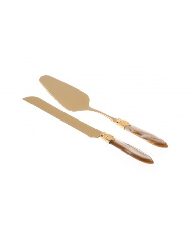 Laura Oro - Set 2pz Dolce - Coltello E Pala Torta - 