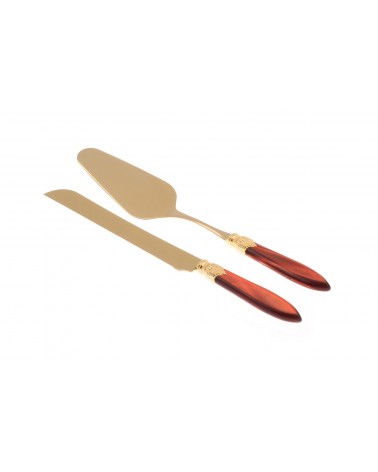 Laura Oro - Set 2pz Dolce - Coltello E Pala Torta - 