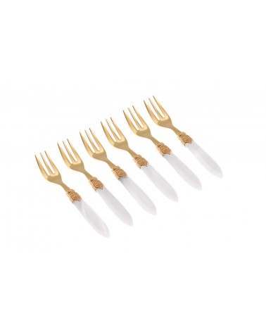 Dolce Laura Gold Gabelset 6-teilig - Rivadossi Besteck -