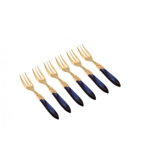 Ensemble de fourchettes dorées Dolce Laura 6pcs - Couverts Rivadossi - 