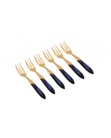 Dolce Laura Gold Gabelset 6-teilig - Rivadossi Besteck -
