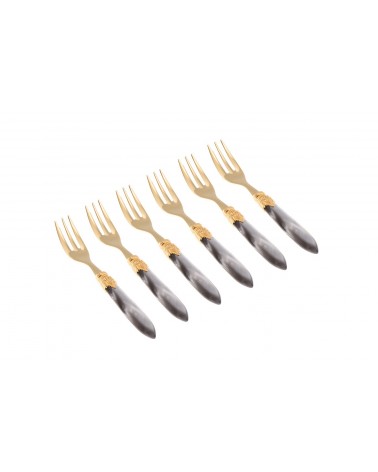 Dolce Laura Gold Gabelset 6-teilig - Rivadossi Besteck -
