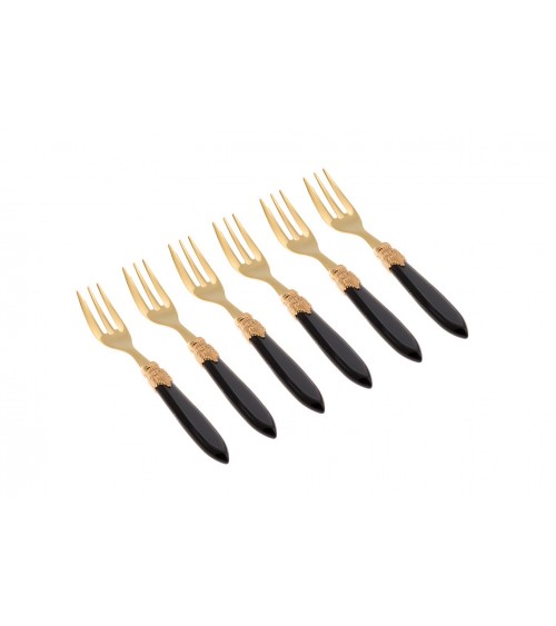 Forchettina Dolce Laura Oro Set 6pz - Posate Rivadossi - 