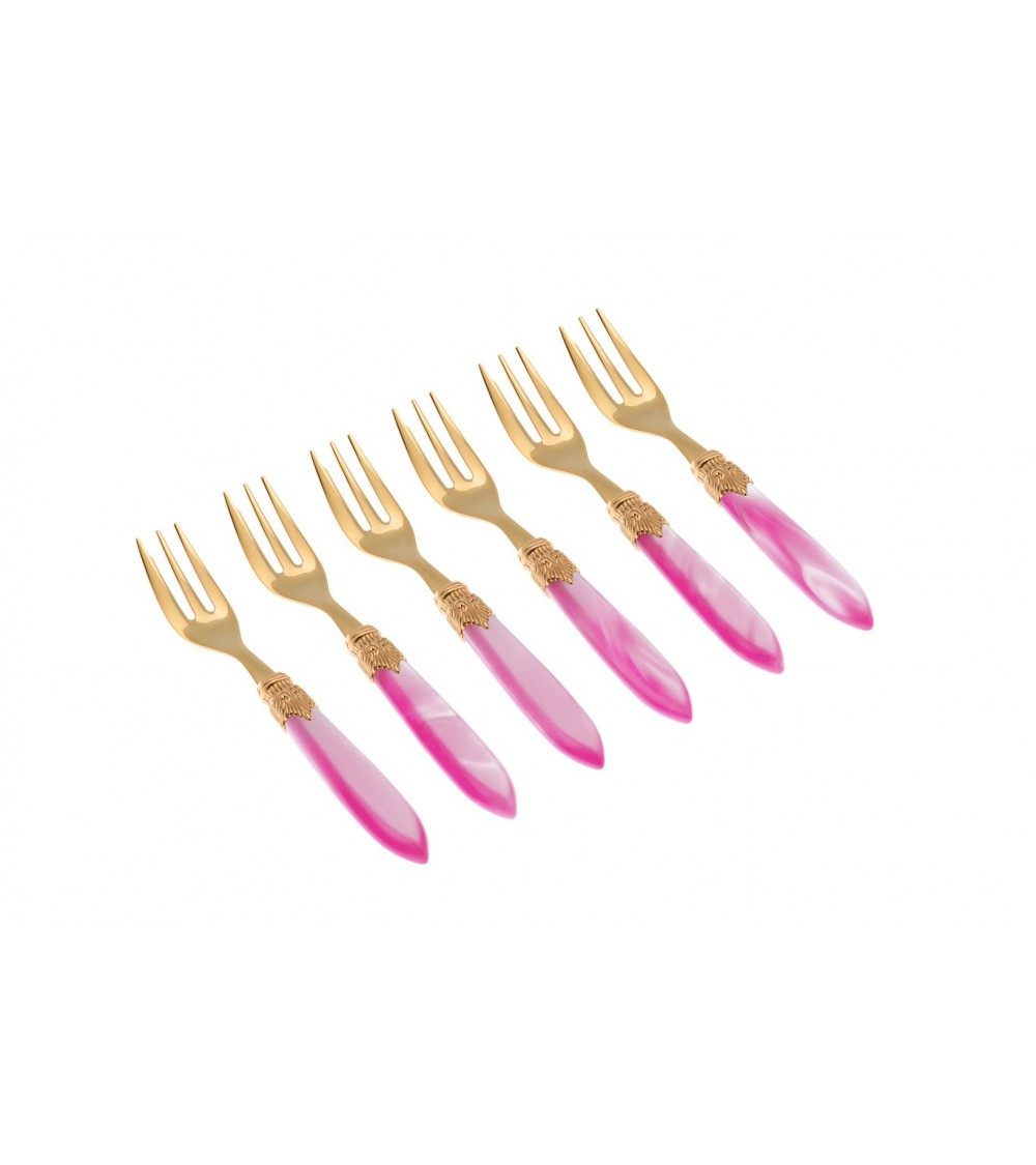 Dolce Laura Gold Gabelset 6-teilig - Rivadossi Besteck -