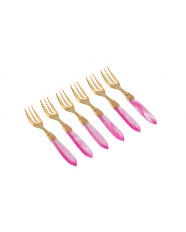 Dolce Laura Gold Gabelset 6-teilig - Rivadossi Besteck -