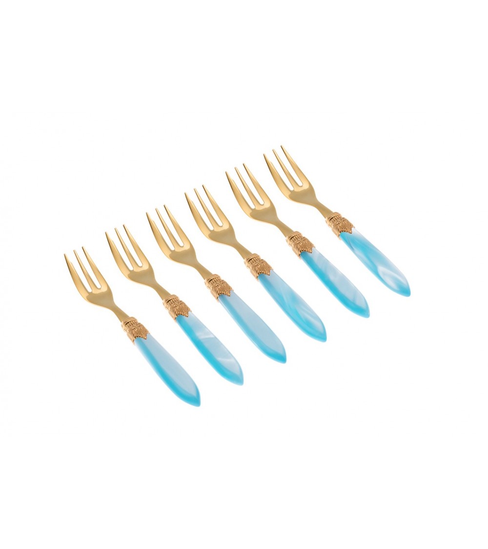 Forchettina Dolce Laura Oro Set 6pz - Posate Rivadossi - 