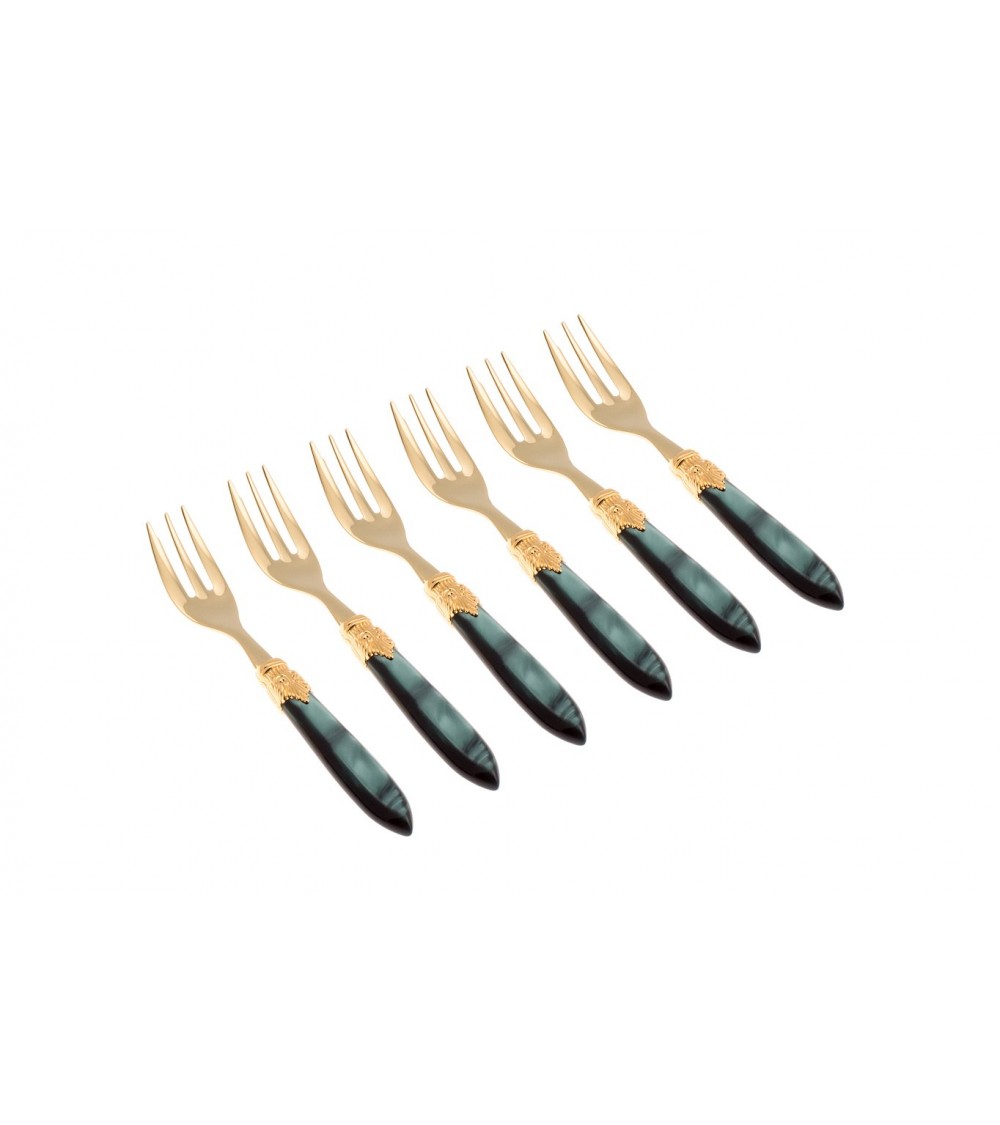 Ensemble de fourchettes dorées Dolce Laura 6pcs - Couverts Rivadossi - 