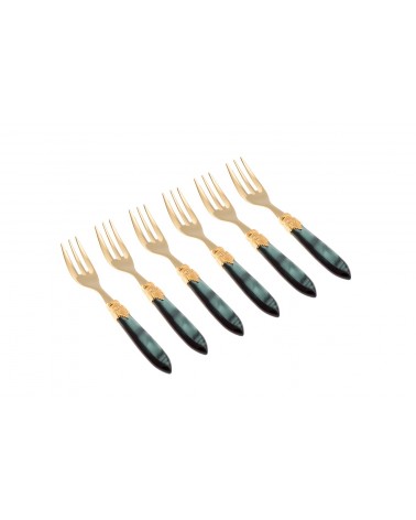 Ensemble de fourchettes dorées Dolce Laura 6pcs - Couverts Rivadossi - 