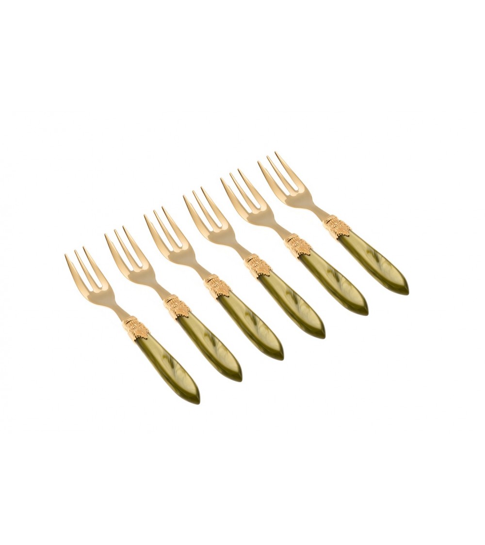 Forchettina Dolce Laura Oro Set 6pz - Posate Rivadossi - 