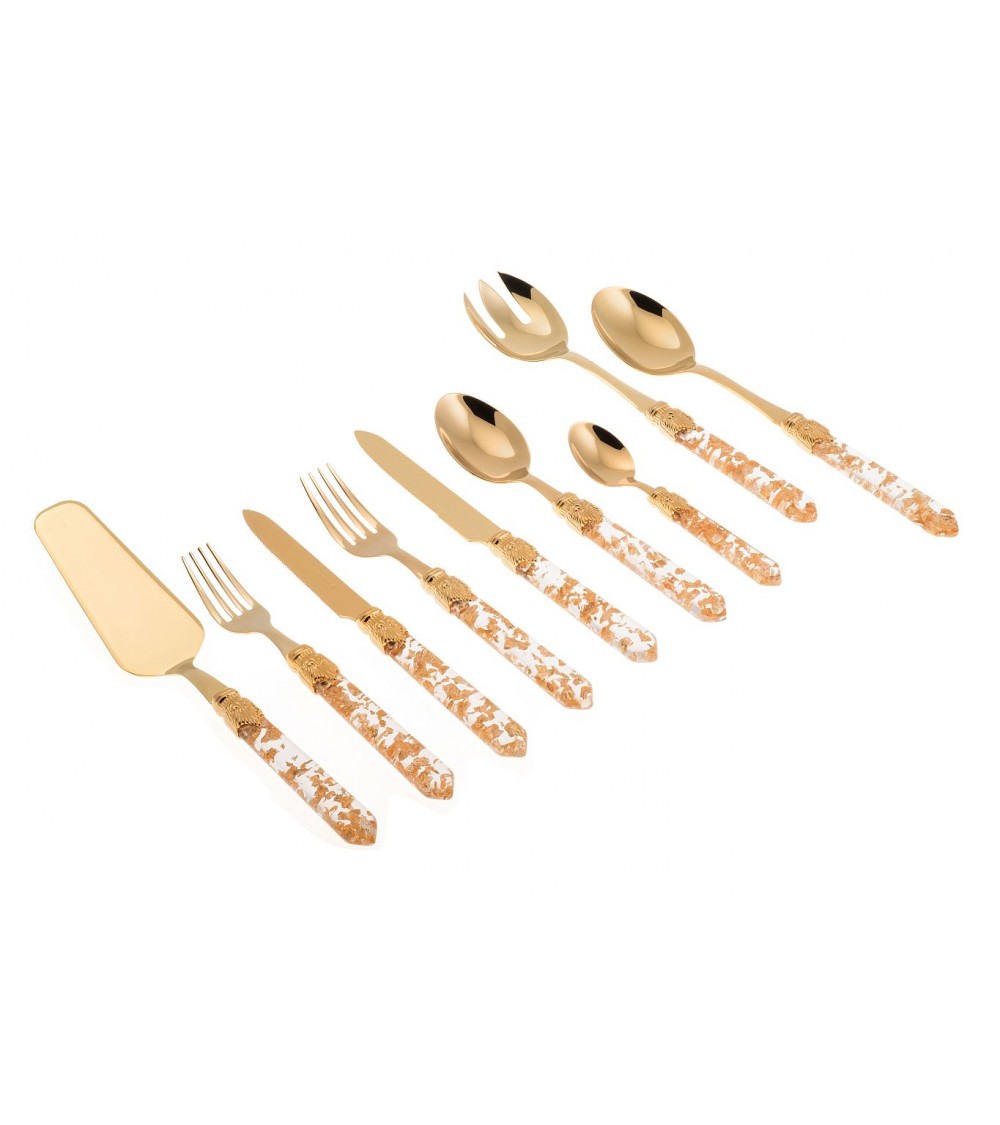 Luna Oro - Set 75 pcs Golden Pvd Cutlery Rivadossi Sandro -  - 8004746934225