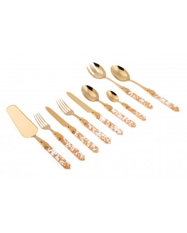 Luna Oro - Set 75-teilig Goldenes Pvd-Besteck Rivadossi Sandro -