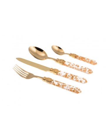 Luna Goldenes Besteck-Pvd-Set 24-teilig - Rivadossi Sandro -