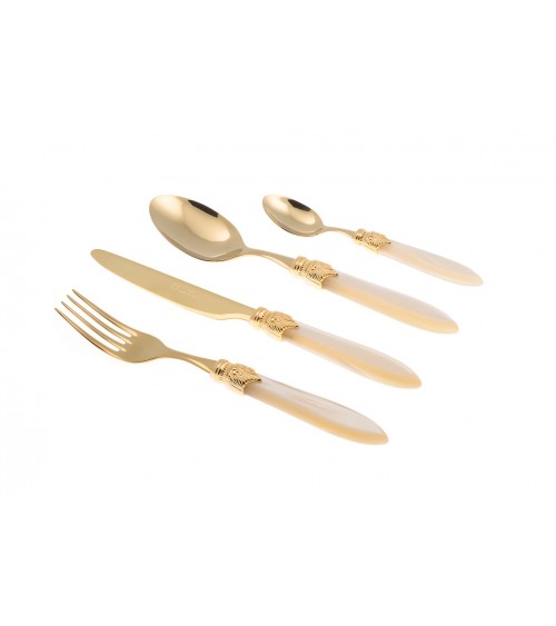 Posate Rivadossi Shop Online - Laura Oro Set 4pz - 