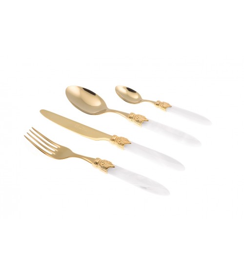 Couverts Rivadossi Boutique en ligne - Laura Oro Set 4pcs - 