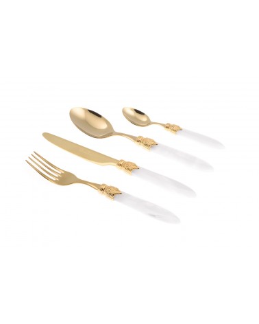 Posate Rivadossi Shop Online - Laura Oro Set 4pz - 