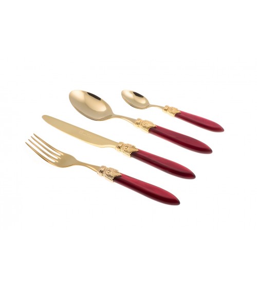 Couverts Rivadossi Boutique en ligne - Laura Oro Set 4pcs - 