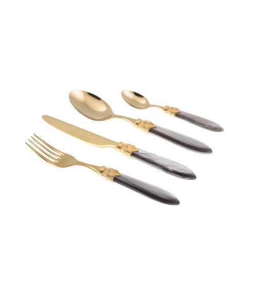 Couverts Rivadossi Boutique en ligne - Laura Oro Set 4pcs -