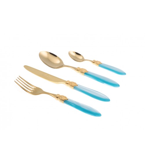 Posate Rivadossi Shop Online - Laura Oro Set 4pz - 