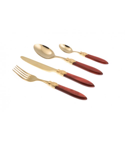 Couverts Rivadossi Boutique en ligne - Laura Oro Set 4pcs - 