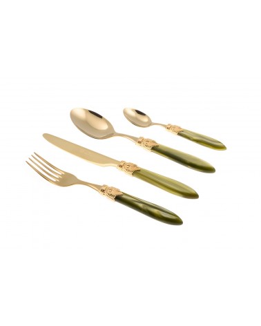 Couverts Rivadossi Boutique en ligne - Laura Oro Set 4pcs - 