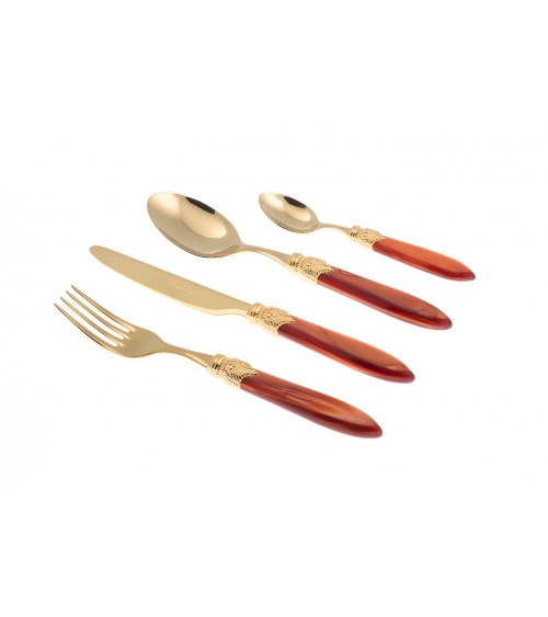 Couverts Rivadossi Boutique en ligne - Laura Oro Set 4pcs - 