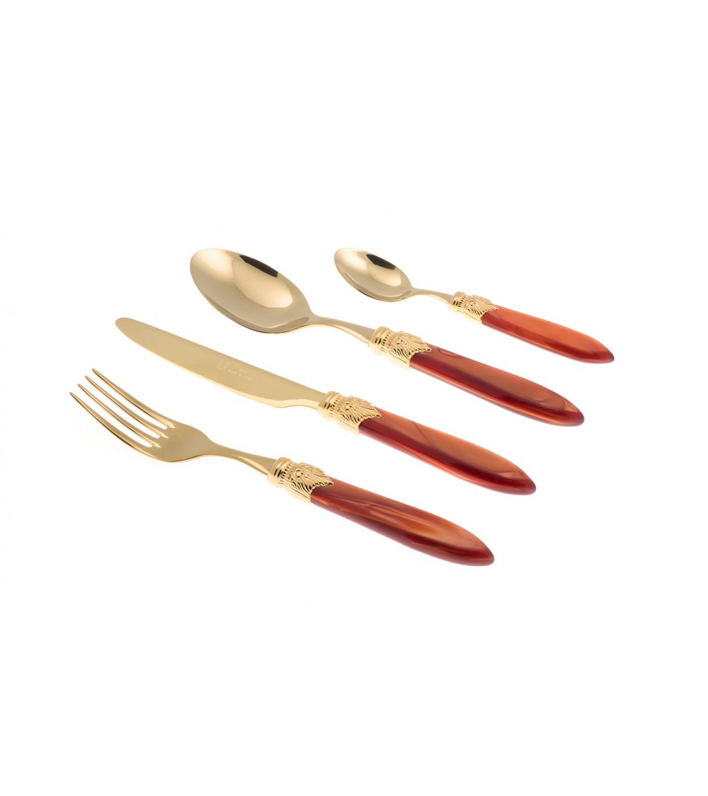 Posate Rivadossi Shop Online - Laura Oro Set 4pz - 