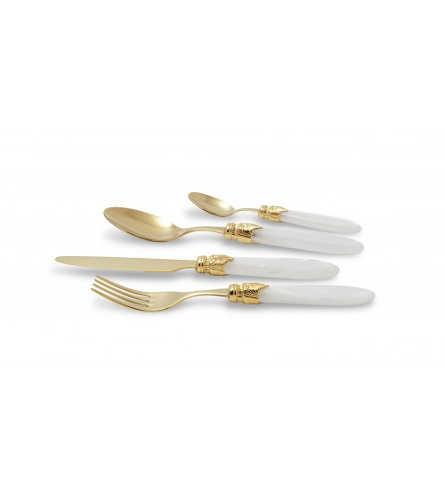 Couverts Pvd Or Rivadossi Sandro - Laura Set 24pcs Acier Inox - 