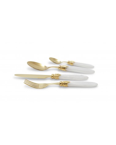Couverts Pvd Or Rivadossi Sandro - Laura Set 24pcs Acier Inox - 