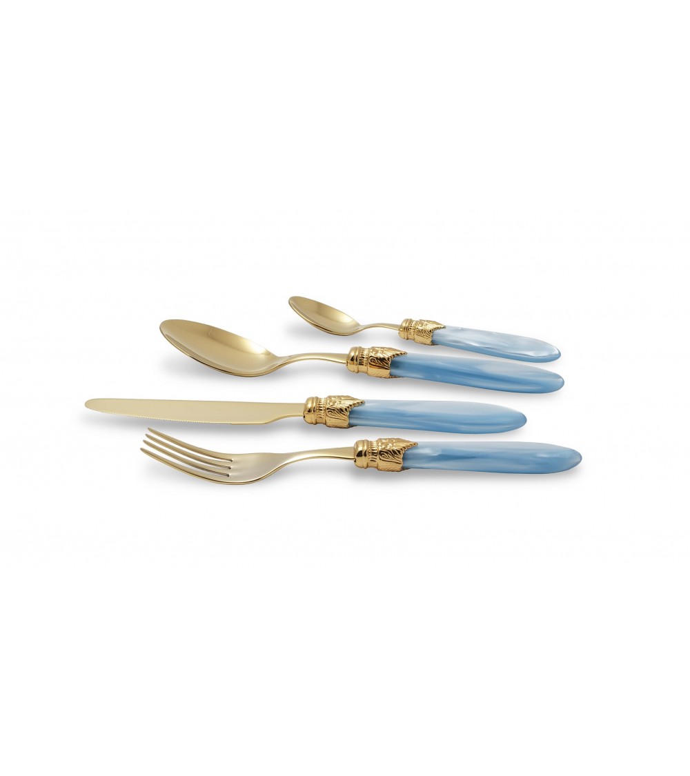 Couverts Pvd Or Rivadossi Sandro - Laura Set 24pcs Acier Inox - 