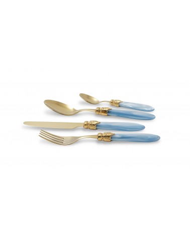 Gold Pvd Besteck Rivadossi Sandro - Laura Set 24-teilig Edelstahl -